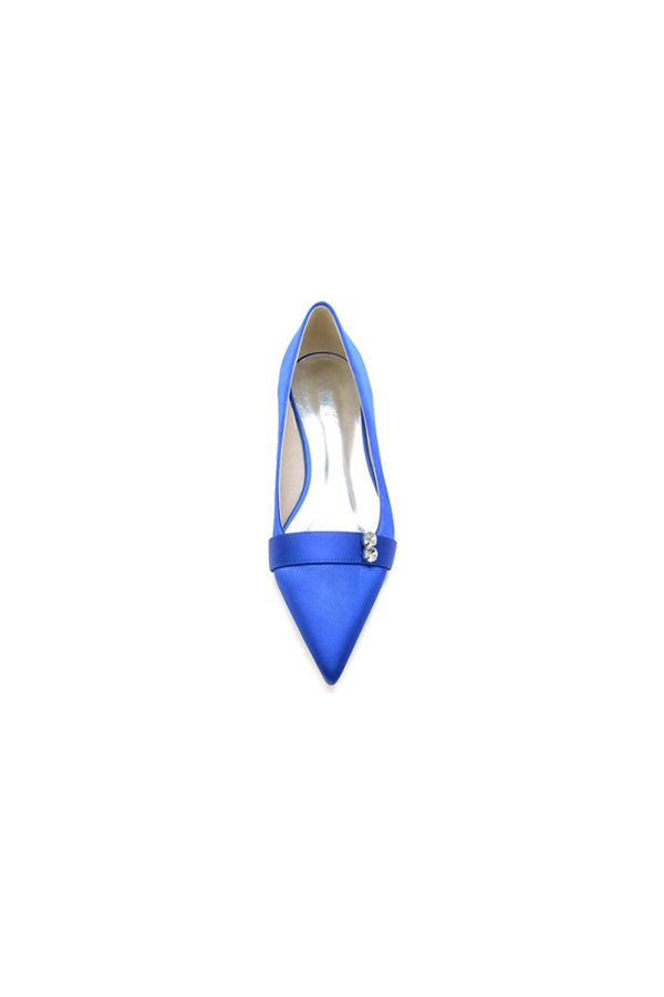 Crystal Cocktail Pointed Toe Flats - KissProm