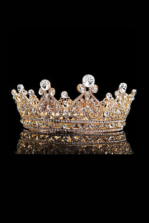 Crystal Full Round Wedding Crown - KissProm