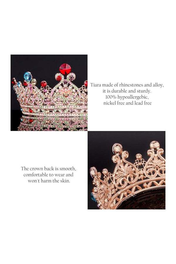 Crystal Full Round Wedding Crown - KissProm