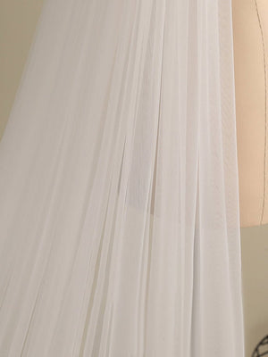 Cute Butterfly Cathedral Veil Bridal Veil Wedding Veil - KissProm