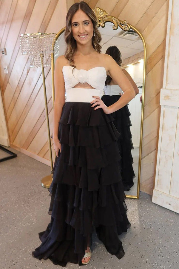 A-Line Sweetheart Layered Chiffon Sleeveless Formal Prom Dress – Prom Dresses by KissProm | Available at KissProm