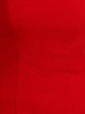 Edna | Red - A-Line Strapless Ruffles Short Homecoming Dresses