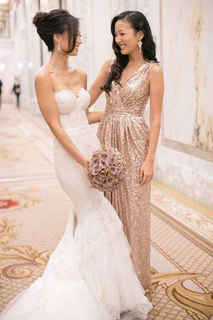 Elegant Sweetheart Sleeveless Mermaid Wedding Dress With Lace Appliques