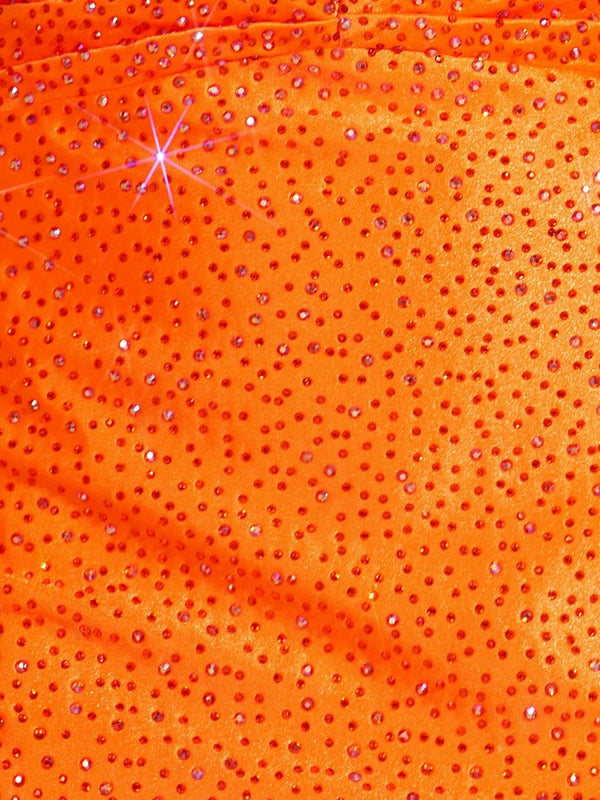 Eos | Bright Orange  - Sheath Sweetheart Sequined Cut Out Short Homecoming Dresses