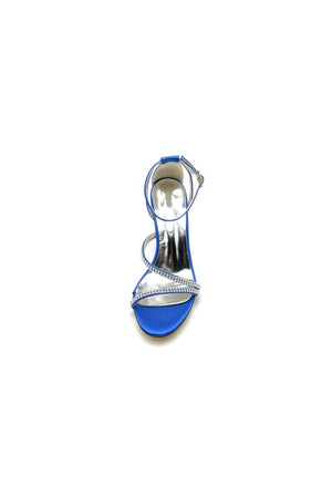 Faux Silk Strappy Chunky Heel Prom Shoes – Shoes by KissProm | Available at KissProm