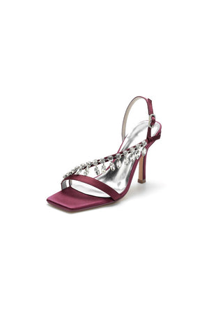 Fuchsia Wedding Shoes with Rhinestone - KissProm