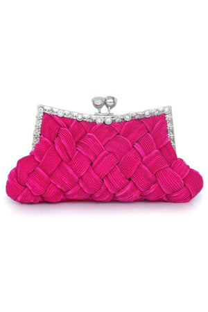 Glamourous Silk With Crystal/Rhinestone Glitter Adjustable Wallets & Accessories - KissProm
