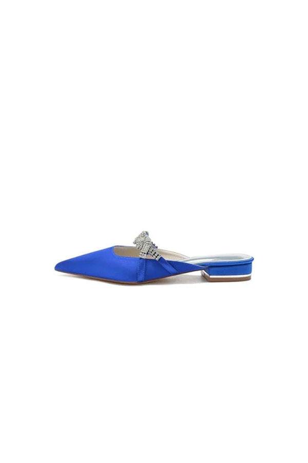 Glitter Crystal Embellished Kitten Sandals - KissProm
