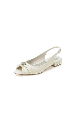 Glossy Fishmouth Sandals with Silver Metal Accents - KissProm