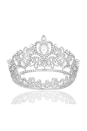 Gold Crystal Crown Accessories Rhinestones - KissProm