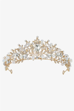Gold Crystal Tiara Crwon