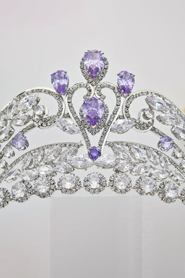 Gold Cubic Zirconia Bridal Tiara