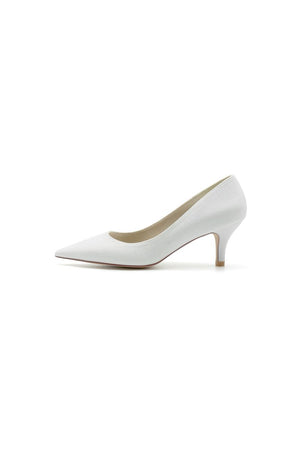 Gold Glitter Crystal Pointed Toe Wedding Shoes - KissProm