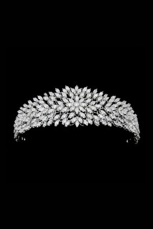Gold Hair Pieces Crystal Crowns - KissProm