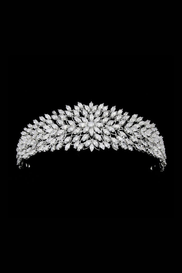Gold Hair Pieces Crystal Crowns - KissProm