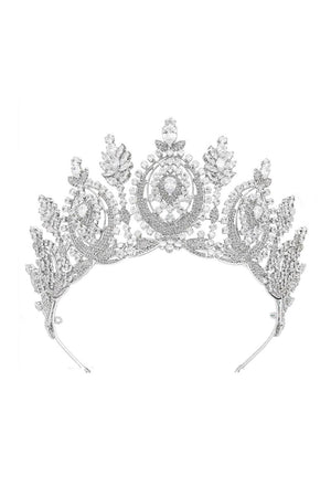 Gold Large Cubic Zirconia Crowns - KissProm