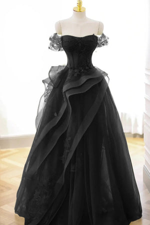 Green Tulle Lace Long Prom Dress with Corset, Green Formal Party Dress – Prom Dress by KissProm | Available at KissProm