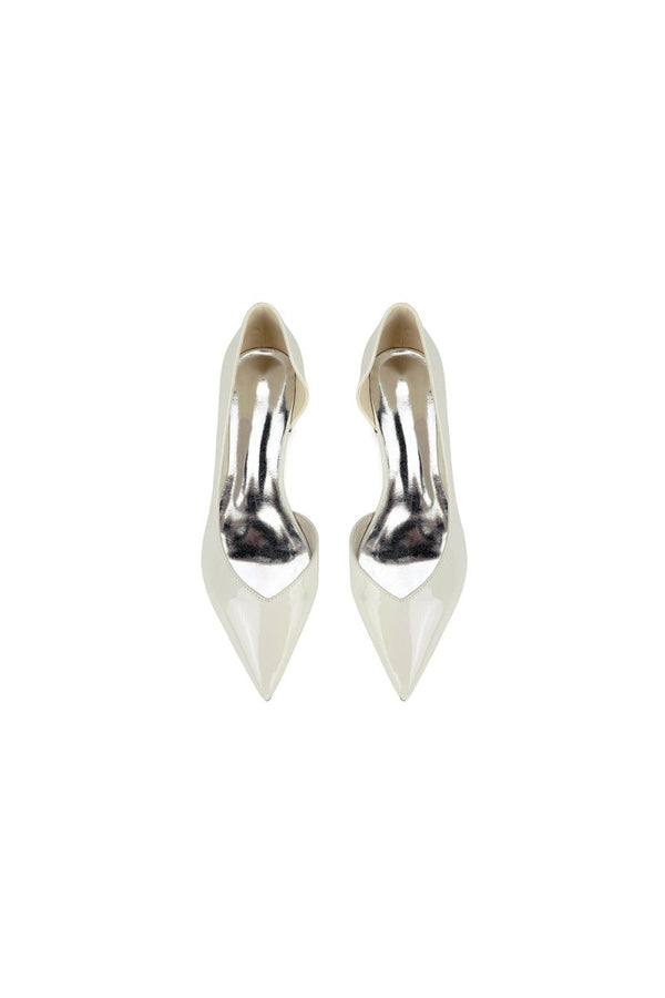 Burgundy Pointed - Toe Flats with a Sleek Finish - KissProm