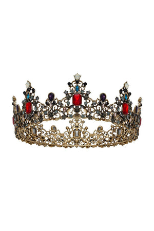 Jeweled Baroque Queen Crown - KissProm