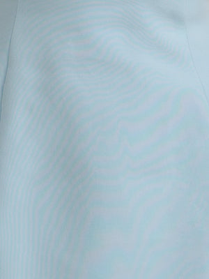 Kaida | Sky Blue - Sheath Strapless Flowers Cutout Short Homecoming Dresses