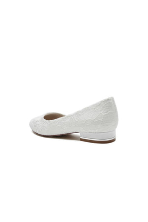 Lace Round Toe Flats - KissProm