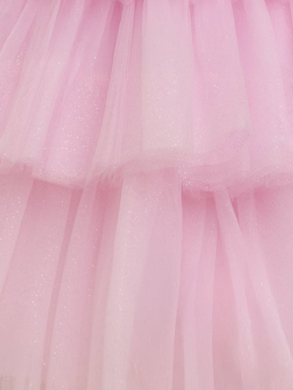 Layla | A-Line Deep V Neck Tiered Short Homecoming Dress