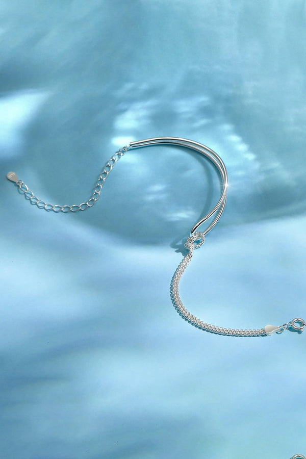 Love Knot Double Layered Gold Bracelets - KissProm