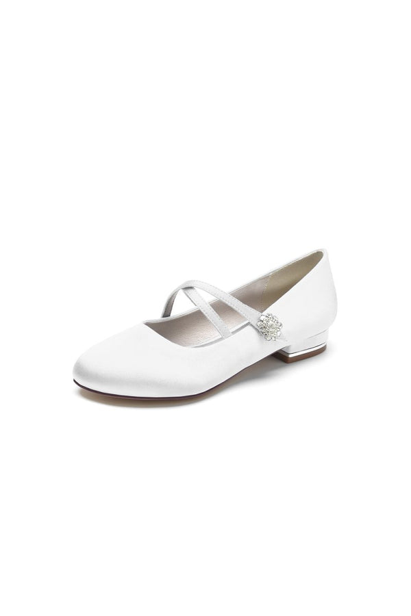 Flats with Rhinestone Buckle Party - KissProm