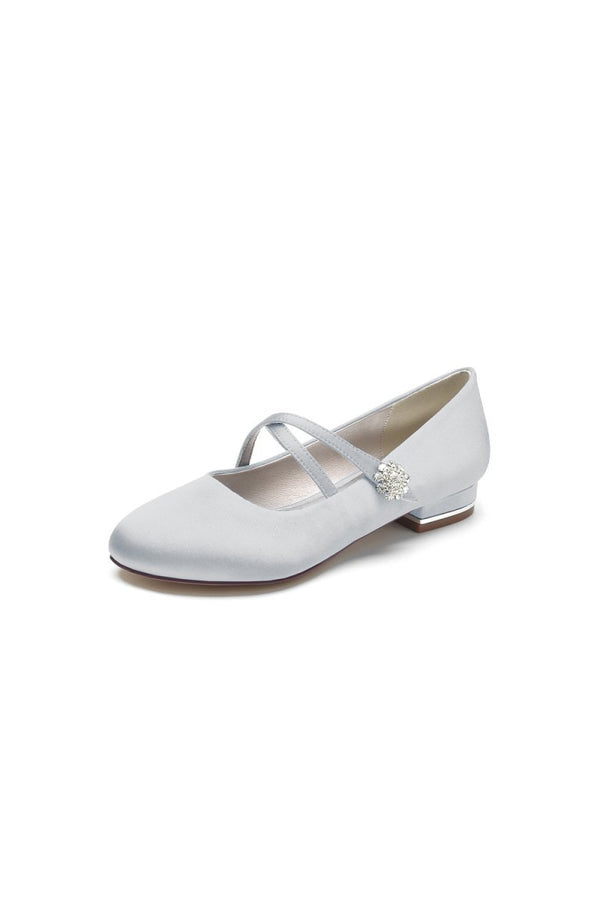 Flats with Rhinestone Buckle Party - KissProm