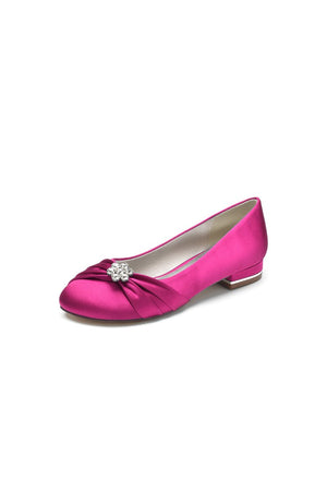 Royal Blue Flats with Rhinestone embellished - KissProm