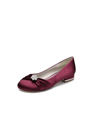Royal Blue Flats with Rhinestone embellished - KissProm