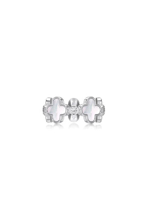 Lucky Four Leaf Clover Silver Ring - KissProm