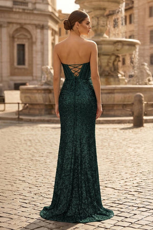 Sweetheart Sequins Mermaid Prom Dress With Beading - KissProm