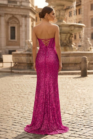 Sweetheart Sequins Mermaid Prom Dress With Beading - KissProm