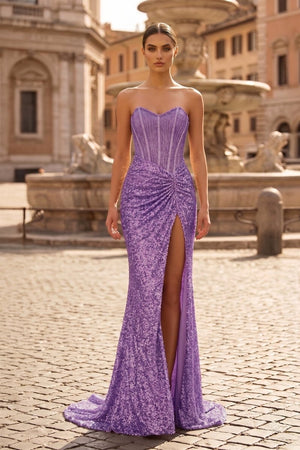 Sweetheart Sequins Mermaid Prom Dress With Beading - KissProm