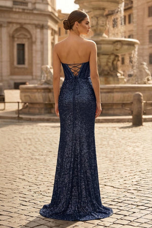 Sweetheart Sequins Mermaid Prom Dress With Beading - KissProm