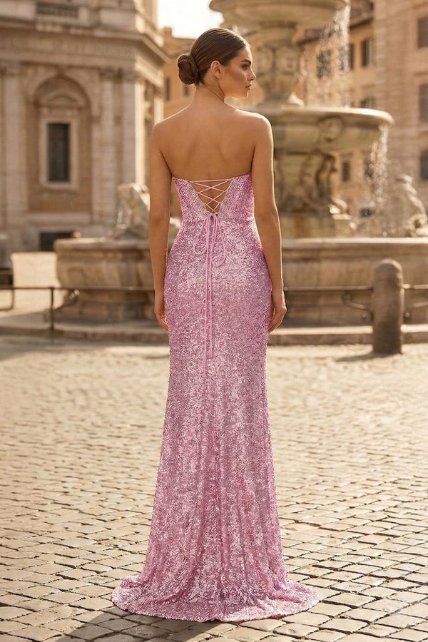 Sweetheart Sequins Mermaid Prom Dress With Beading - KissProm