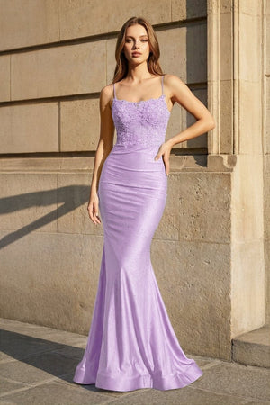 Mermaid Spaghetti Straps Dark Green Long Prom Dress with Appliques - KissProm