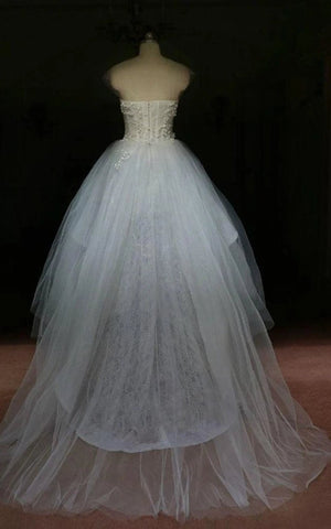 Mini High Neck Sleeveless Bell Beading Zipper Keyhole Tulle Lace Dress