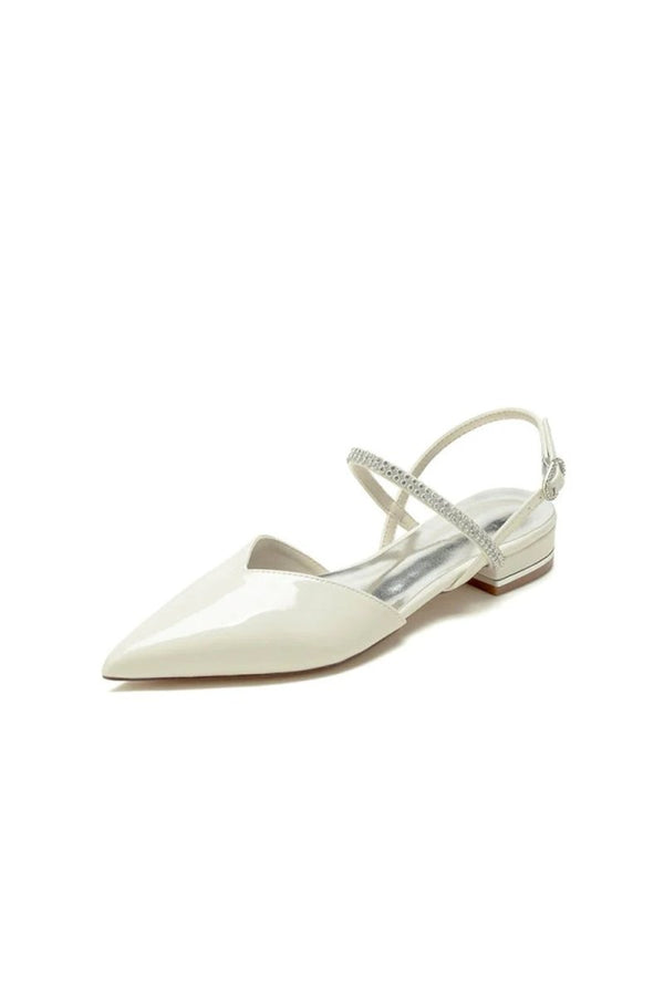 Nude Pink High Heels with Silver Trim - KissProm