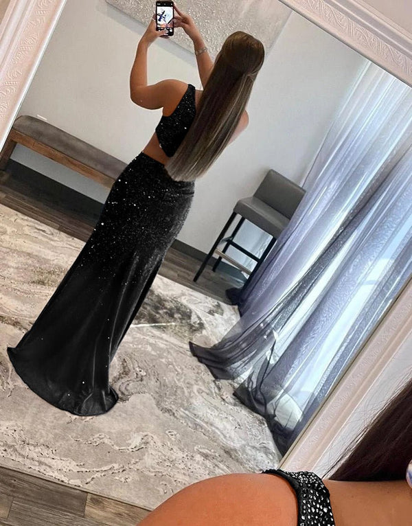 Toni | One Shoulder Royal Blue Prom Dress with Split - KissProm
