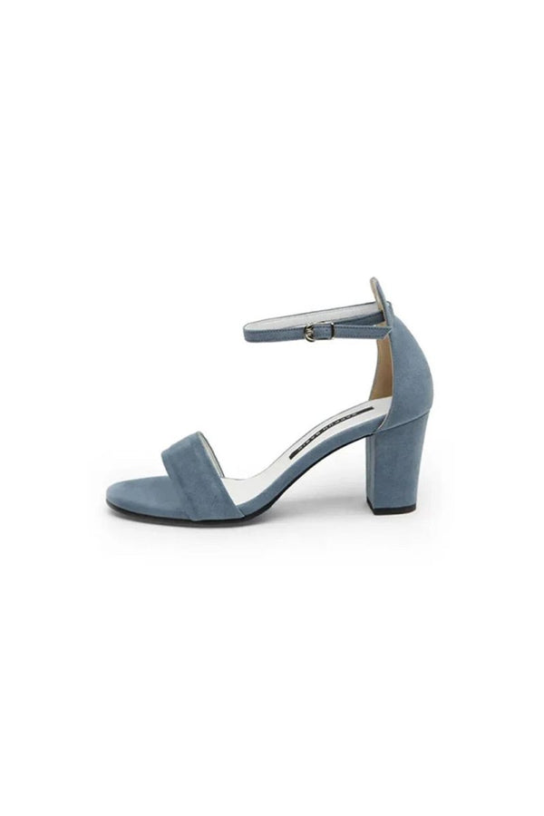 Open Toe Ankle Strap Chunky Heel Party Shoes - KissProm