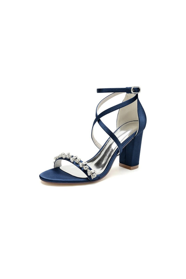 Open Toe Cross Strap High Heels Party - KissProm
