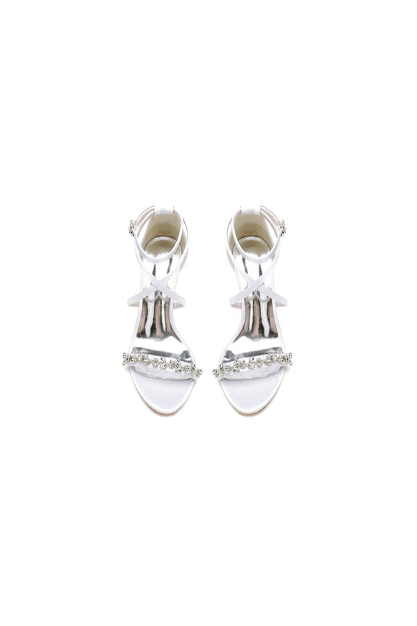 Open Toe Cross Strap High Heels Party - KissProm