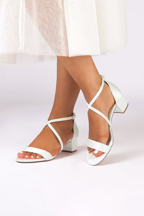 Open Toe Hollow Out Chunky Heels - KissProm