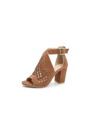 Outdoor Peep Toe Chunky Heel Fashion Shoes With Hollow - out - KissProm