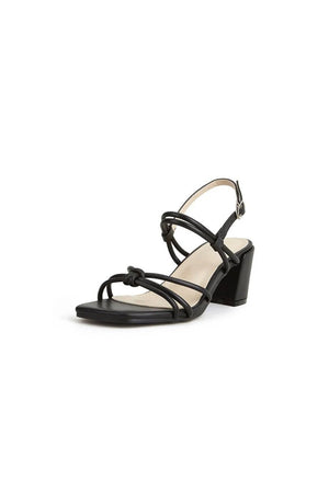 Outdoor Peep Toe Chunky Heel Shoes With Buckle - KissProm