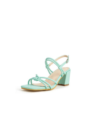 Outdoor Peep Toe Chunky Heel Shoes With Buckle - KissProm