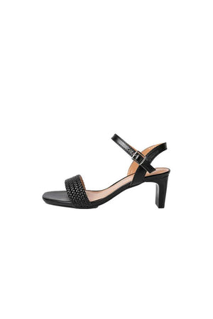 Outdoor Sandals Peep Toe Chunky Heel Fashion Shoes With Buckle Braided Strap - KissProm