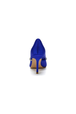 Party Pointed Toe Crystal High Heels - KissProm
